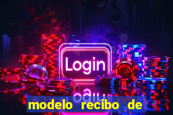 modelo recibo de pagamento autonomo